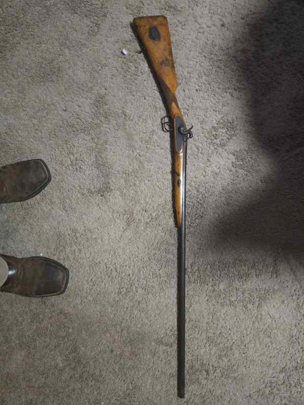 Break barrel air rifle, 22 rifle, and musket