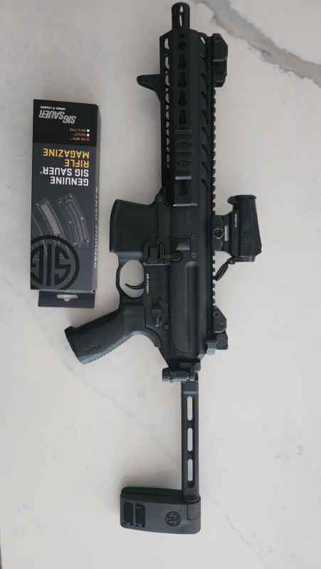 Sig MPX with brace and Sig optic
