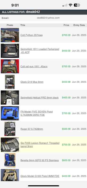 6/29/25 Today&#039;s Glock Scammer - dmak042 