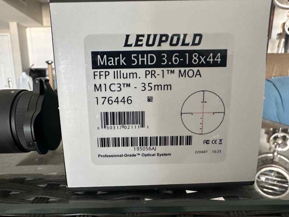 Leupold Mark 5HD 3.6-18X44 Illumination PR1-MOA