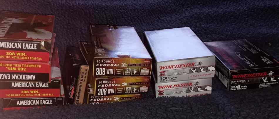 308 ammo   $ 150. East Orlando  375 Winchester 30 