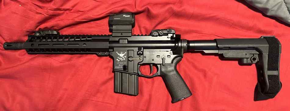 Ar15 11.5 inch in 7.62 “let’s go Brandon” lo