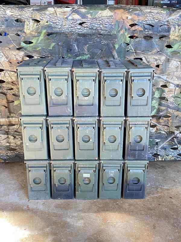 U.S. Military .30 &amp; .50 Caliber Steel Ammo Cans
