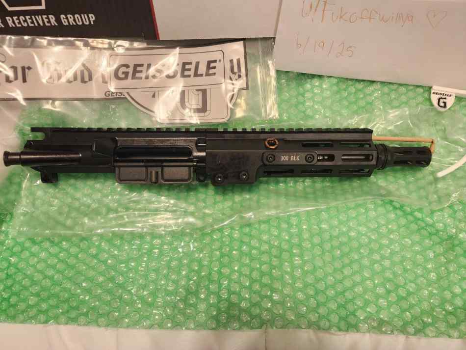 Geissele 300blk super duty upper receiver - 8in