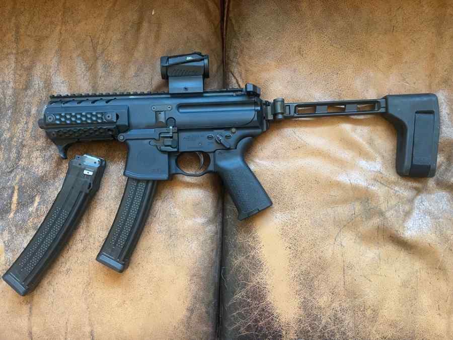 Sig MPX 9mm with Romeo 5 optic &amp; 2 mags