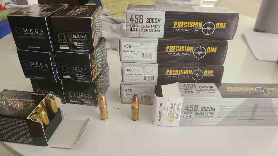 458 SOCOM 300 grain ammo  240 rds
