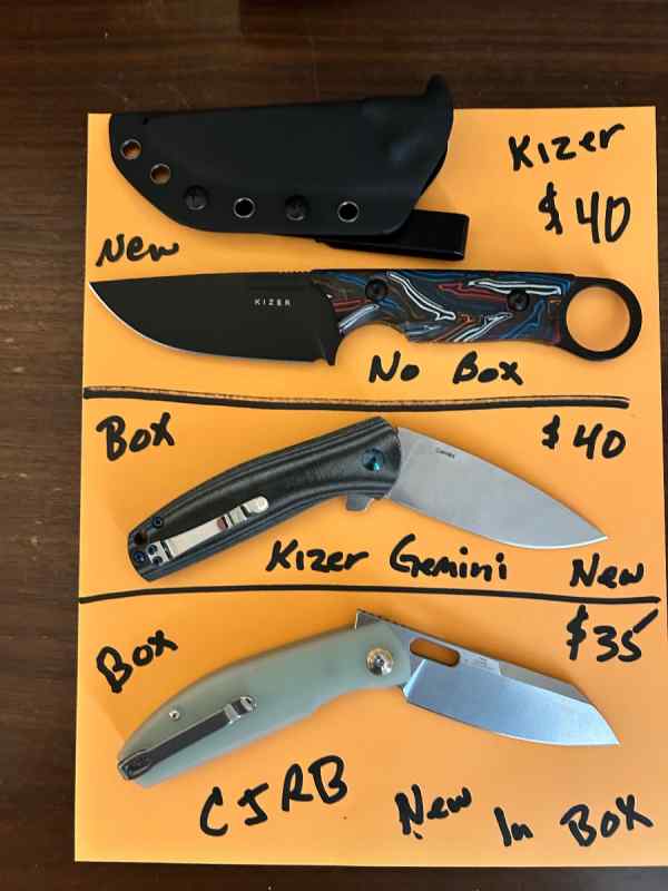 Various knives, all new &amp; never used