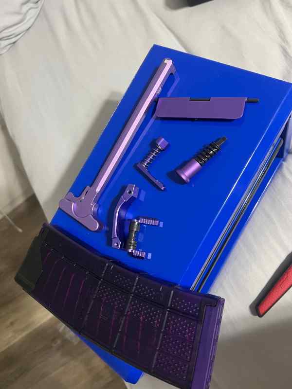 Purple AR parts