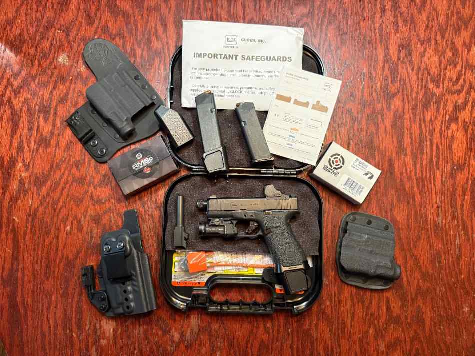 Glock 43x MOS, Shield RMSc, Streamlight TLR-7 sub