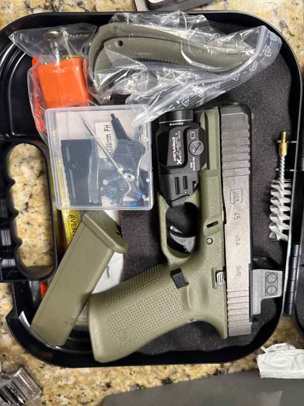 Glock 45 MOS with HolosunEPS Carry 2 Optic + Light