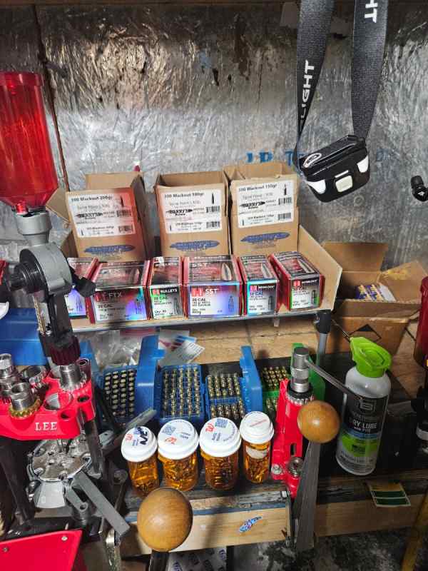 Complete reloading equipment ,accessories and ammo
