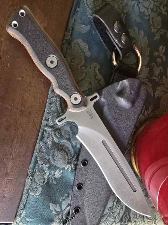 Tops Operator 7 Fixed Blade Knife And Silver WTT