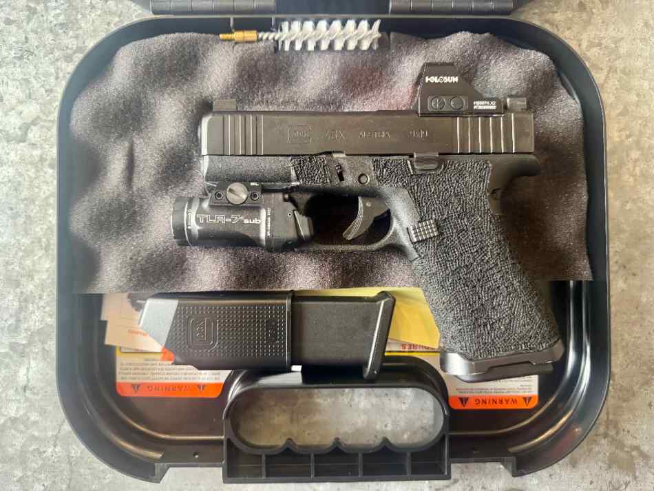 Glock 43x MOS Halosun 507k &amp; TLR-7weapon light 