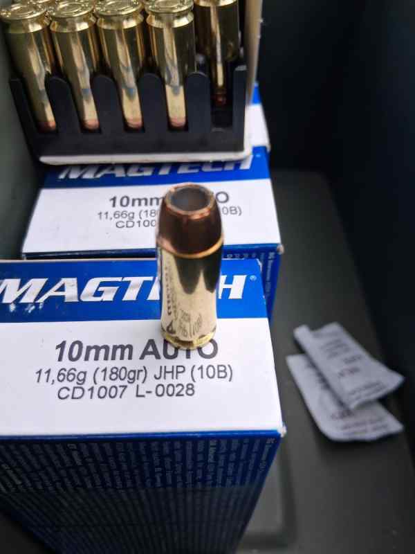 10mm JHP 180 gr. Mag-Tech 50 rounds 