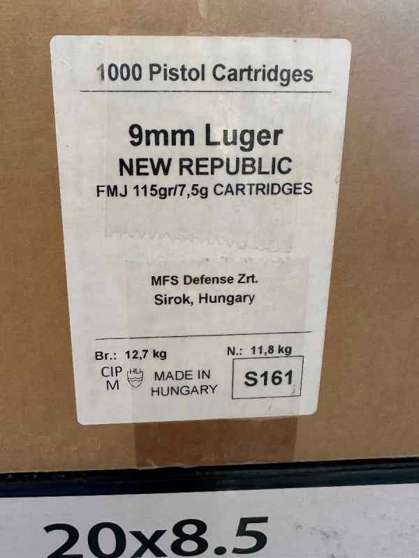 9mm brand new 124 grain Norma