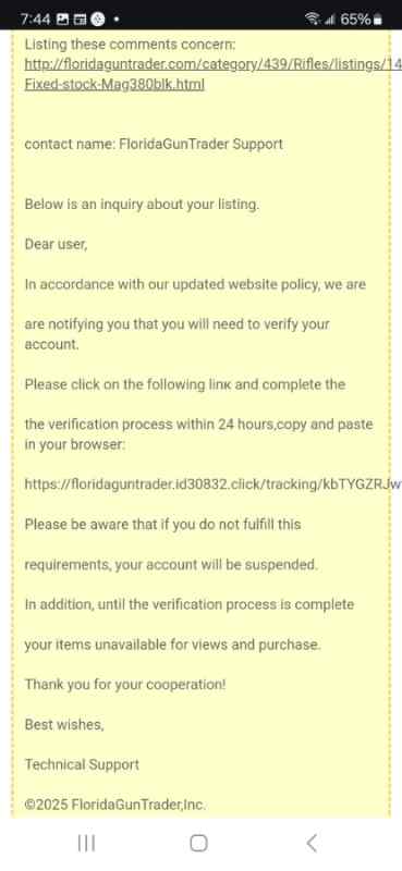 SCAM EMAIL ALERT!!!!!!!
