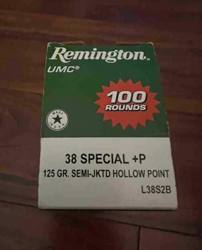Remington 38 Special +P 125gr Ammo