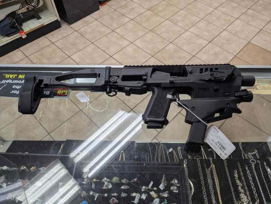 Polymer 80 9mm Pistol With Brace and two mags