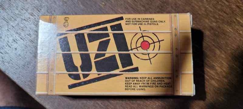 Uzi high velocity carbine 9mm ammunition 