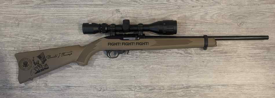 Ruger 22.caliber rifle LTD TRUMP EDITION