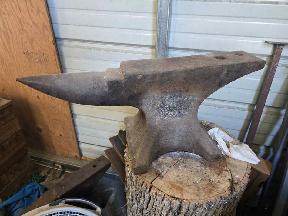 220lb anvil with coal forge and 150lbs+ coal