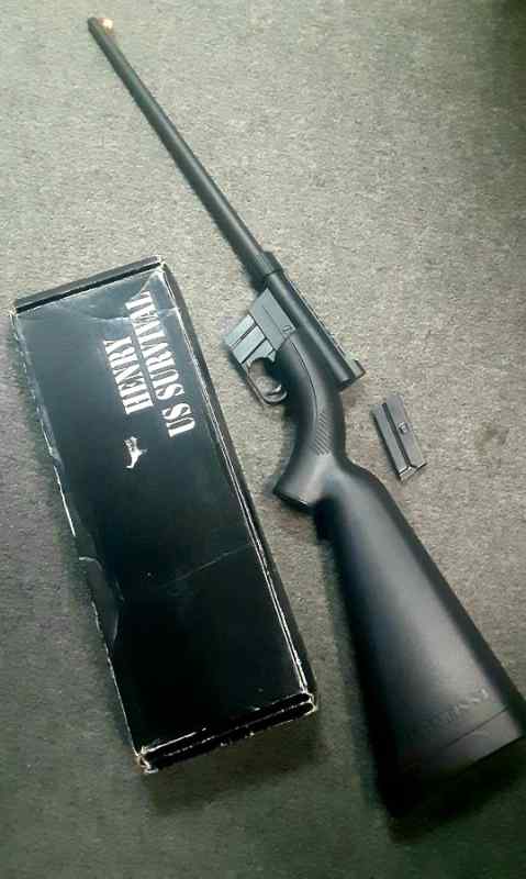 Henry survival rifle,exc. Cond. Floats! .22 semi