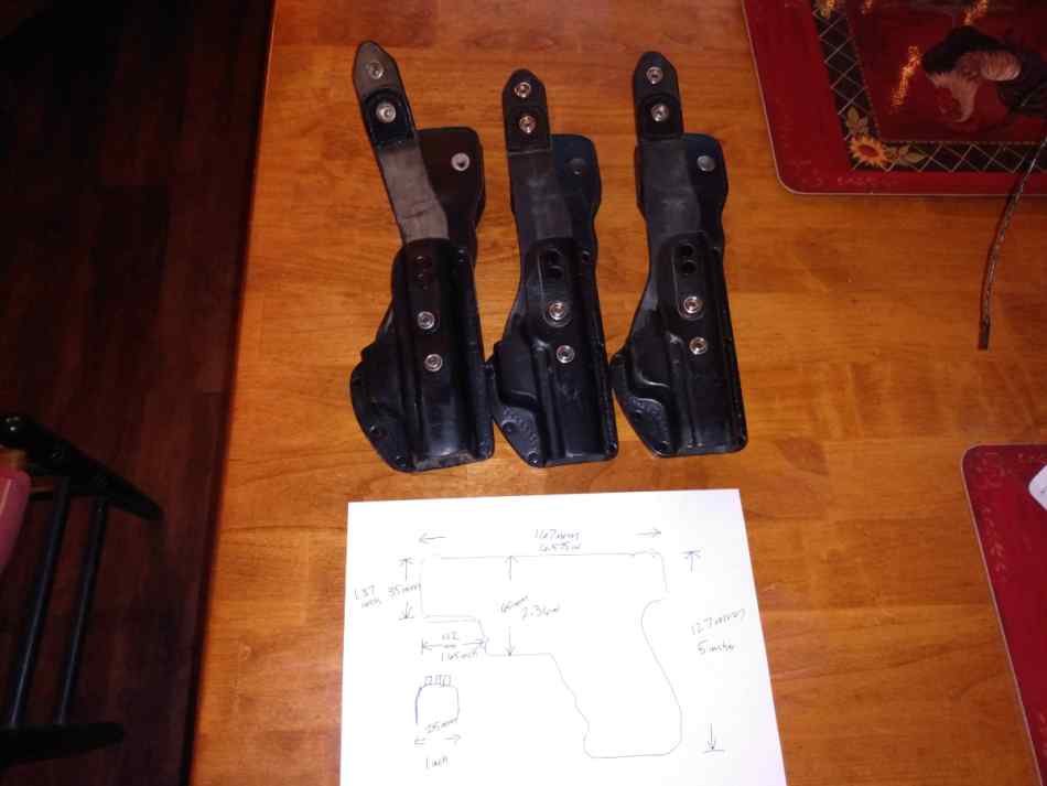 &quot;Universal&quot; COMPACT leather holster for Micro 9mm/