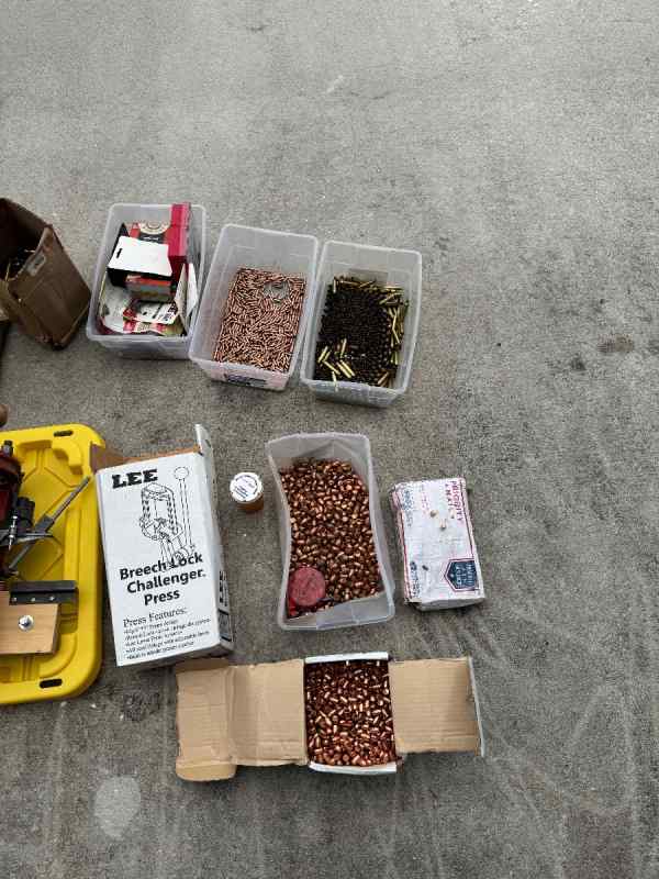Multiple Ammo press&#039;s and bullet components