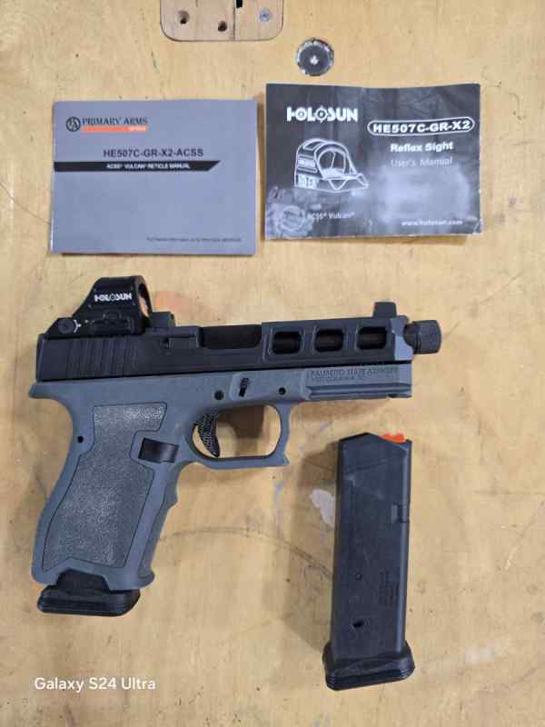 PSA Dagger 9mm 15 rounds with Holosun ACCS Optic