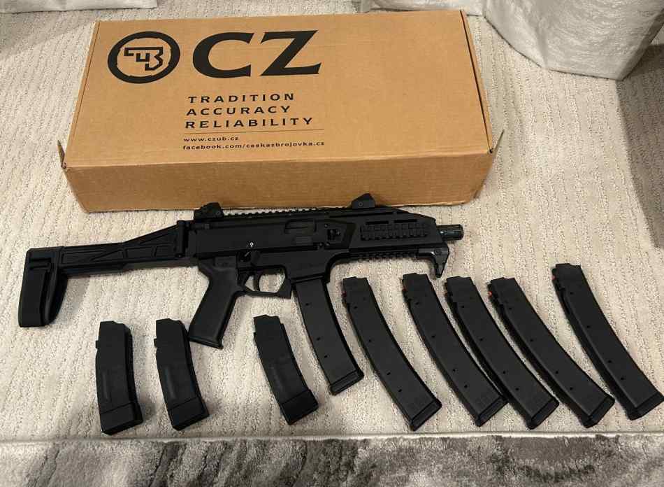 CZ scorpion with mags and extras