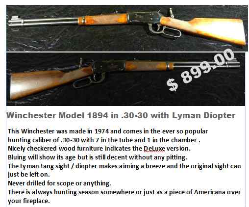 Winchester Model 1894 in .30-30 