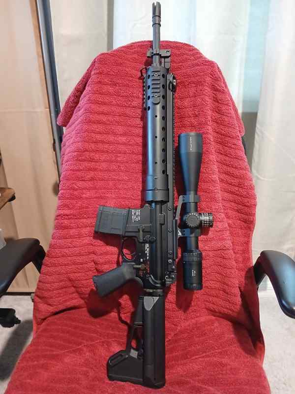 18 inch AR 15 SPR with PRI and Magpul furniture.