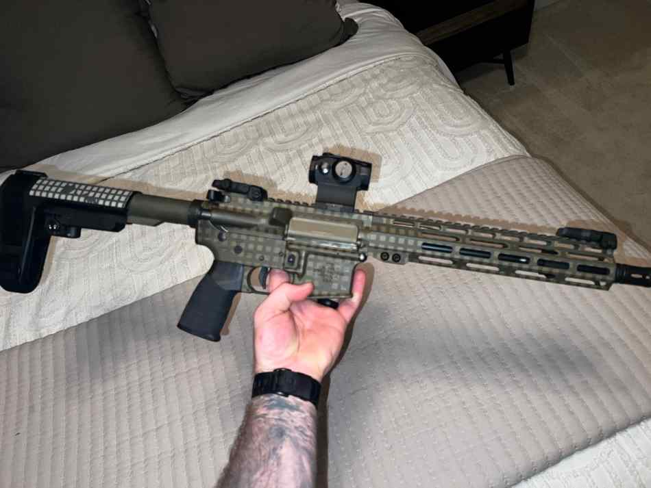 DNC Cerakoted ar pistol
