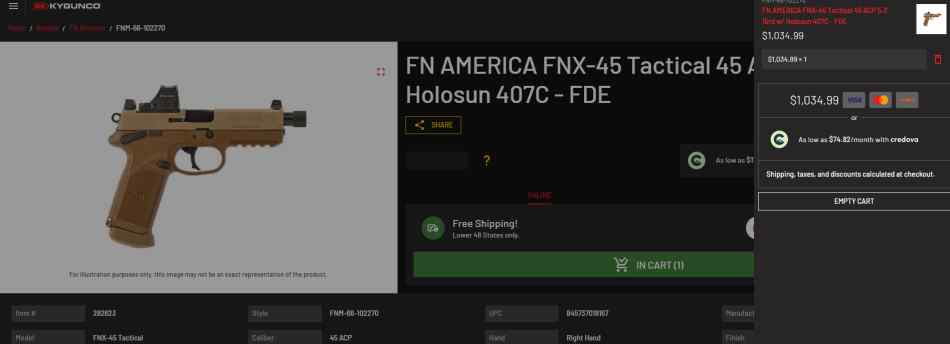 WTB FNX 45 TACT
