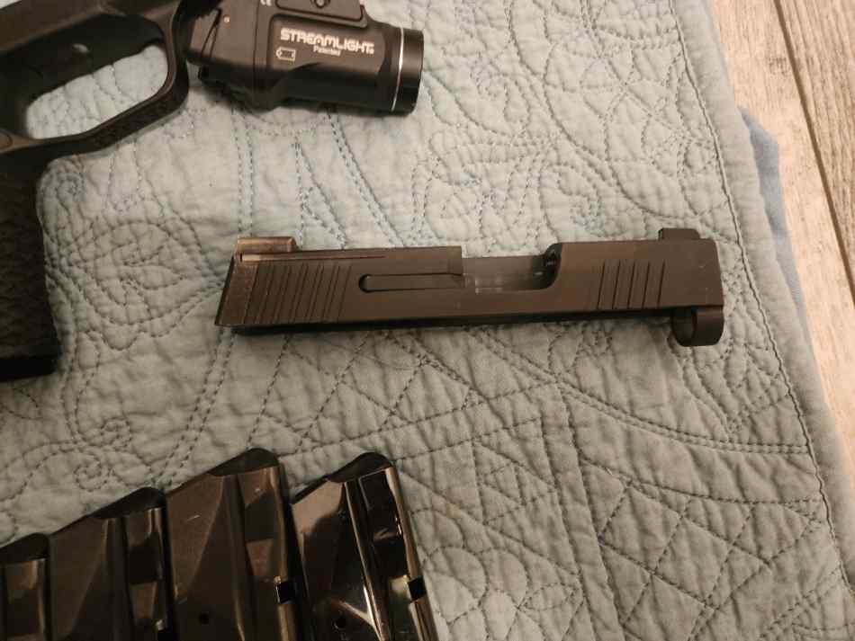 Sig p365x slide 3.1in, optic ready, night sights 