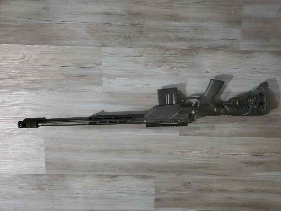 Savage 308 bolt action in fa chasis , 10 round mag