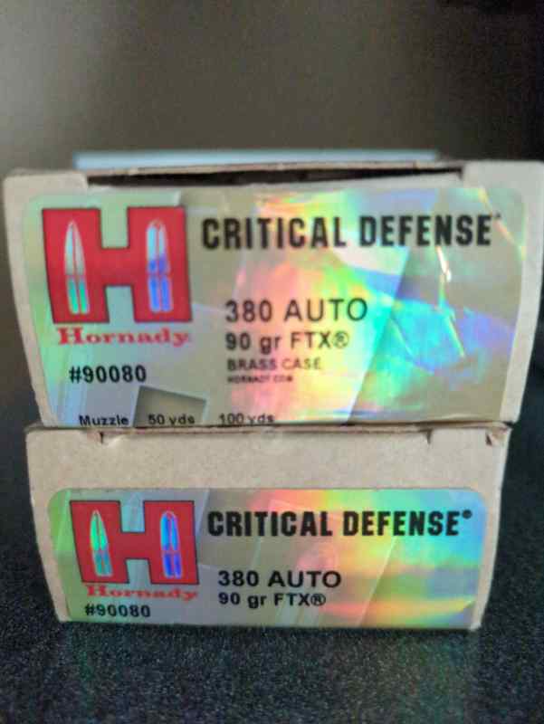 380 auto critical defense and target ammo Naples