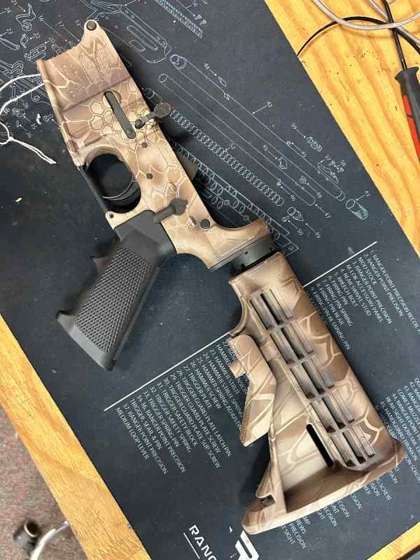 Adam’s Arms AA-15 AR-15 complete lower CAMO DIPP