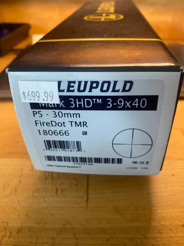 Leupold Mark 3HD   3-9 x 40 Scope