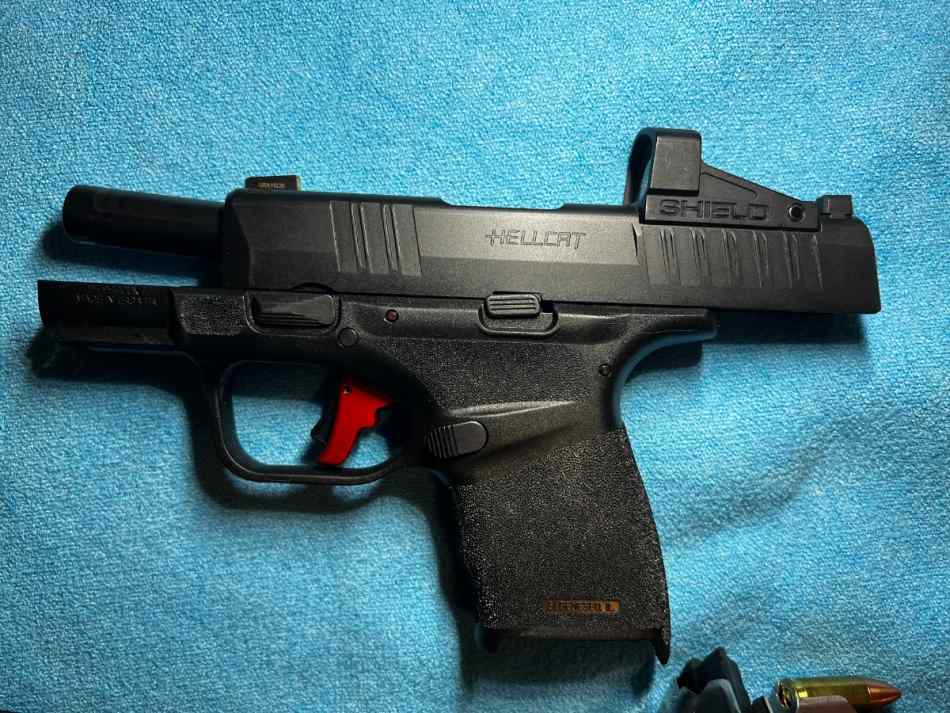 Pistols and shotgun