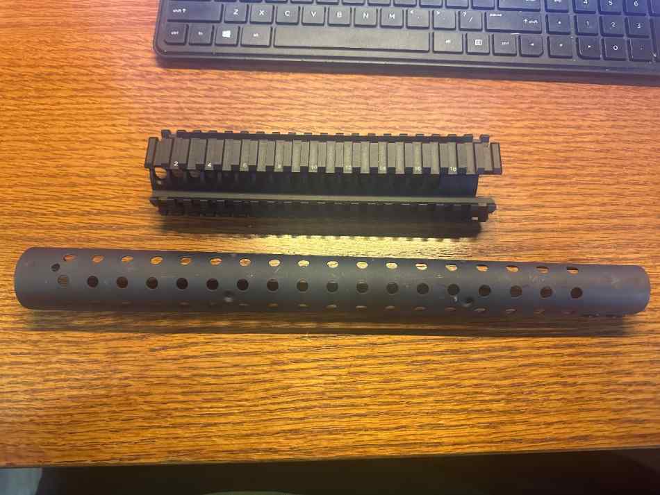 Surefure M70 rail system + heat shield