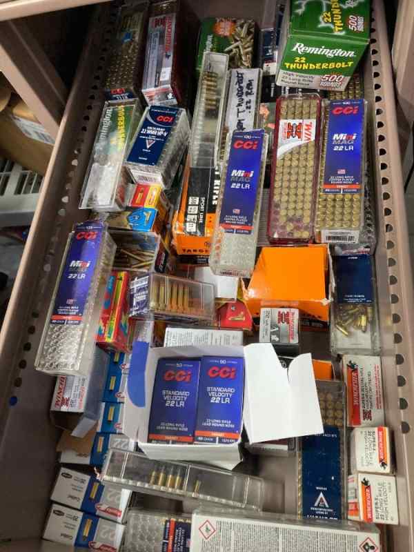 .22 rimfire ammo all kinds .05 a round min 500 