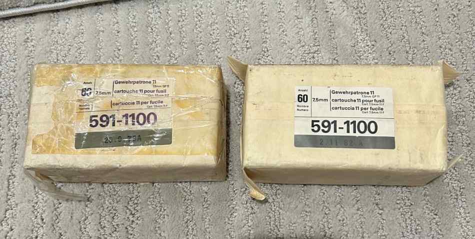 7.5 Swiss k31 ammo GP11