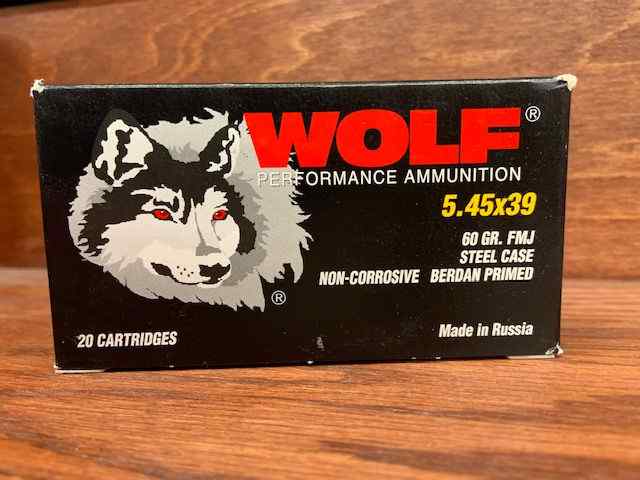 Ammo- 5.45x39 wolf  Non corrosive 
