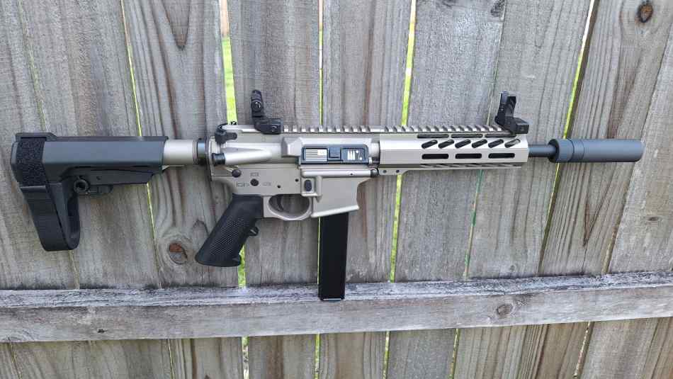 New! AR-15 Pistol 9mm Colt Style PCP | BCCF