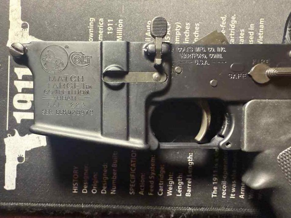 Colt Match Target competition HBAR complete lower