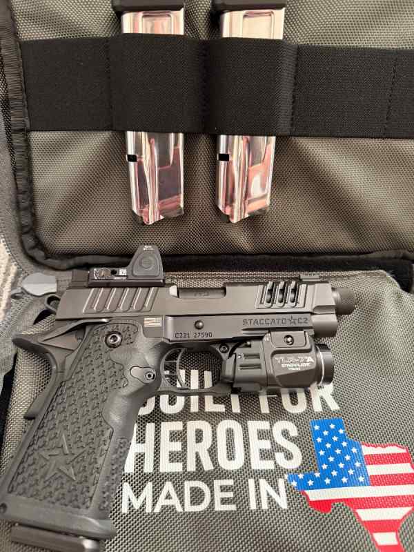 Staccato C2 Threaded barrel Trijicon RMR 
