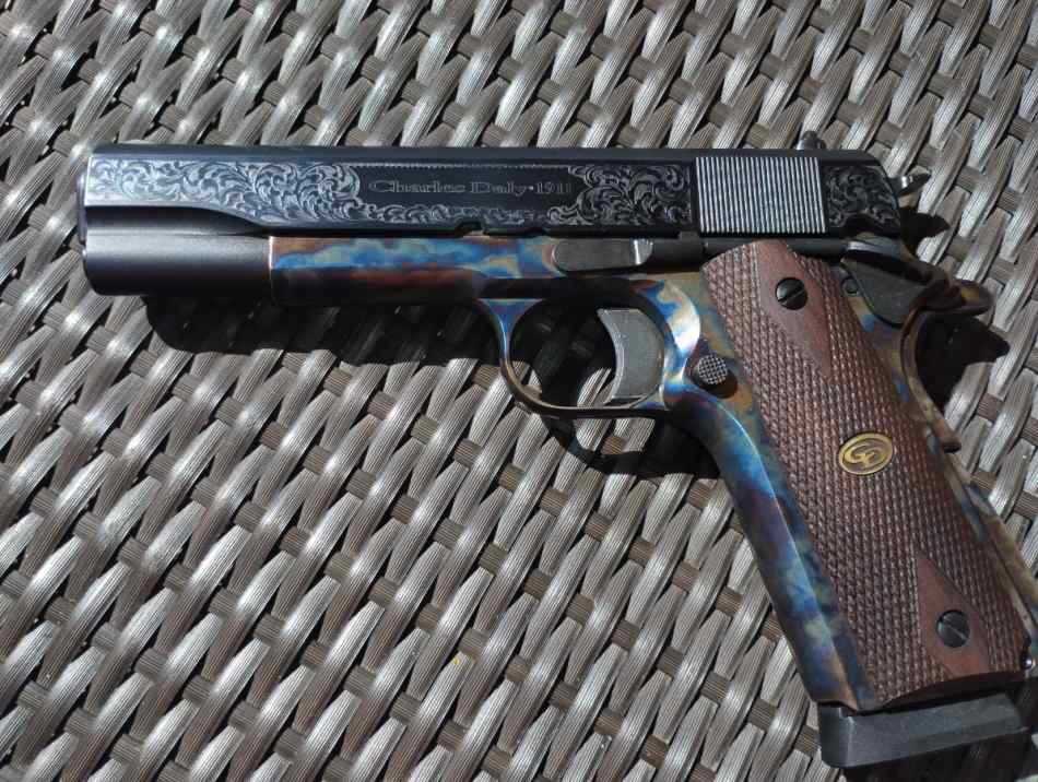 Engraved case hardened 1911