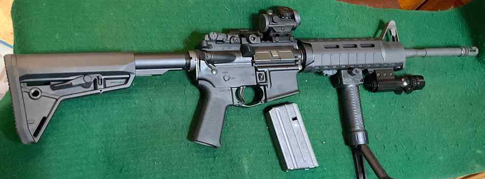 COLT =AR 15 = M4 = LE PREFIX = MULTIPLE EKSTRAS 