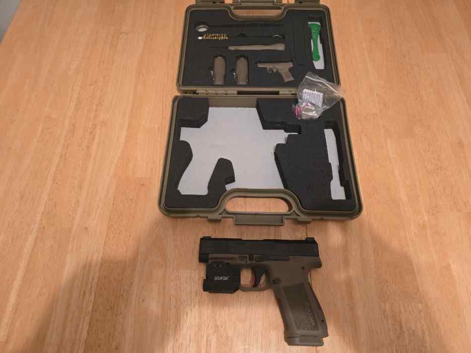 Canik Mete MC9LS FDE/Black w/light &amp; Laser combo